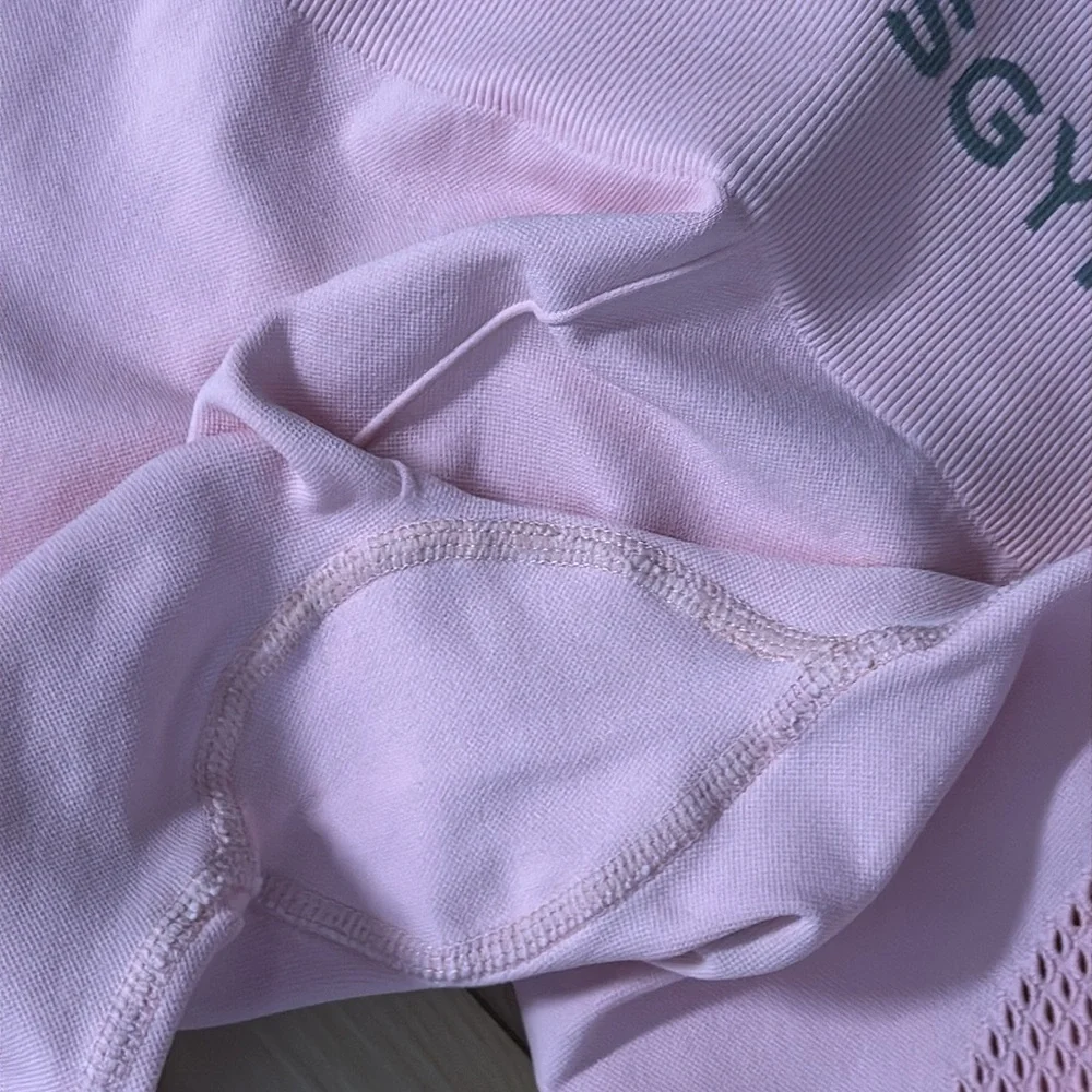 Let’s Gym Baby Pink Seamless Leggings - Picture 7 of 8